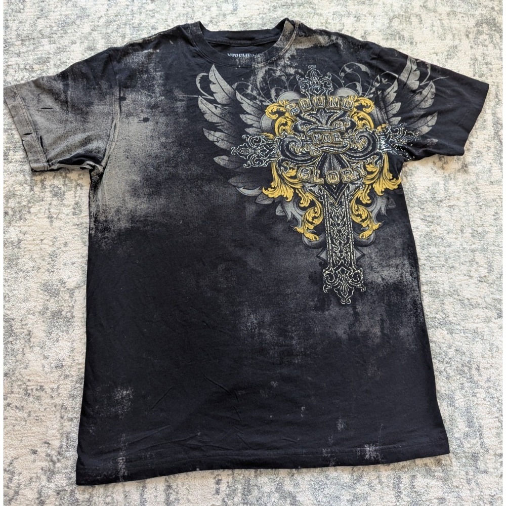 Xtreme Couture Bound For Glory T-Shirt Sz XL Cross Streetwear MMA Fighter Foil